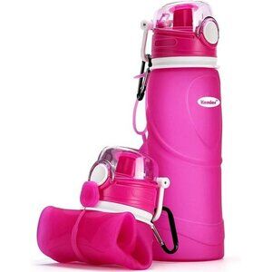 Collapsible Silicone Water Bottles-750ML Medical Grade BPA Free Travel Water Bot